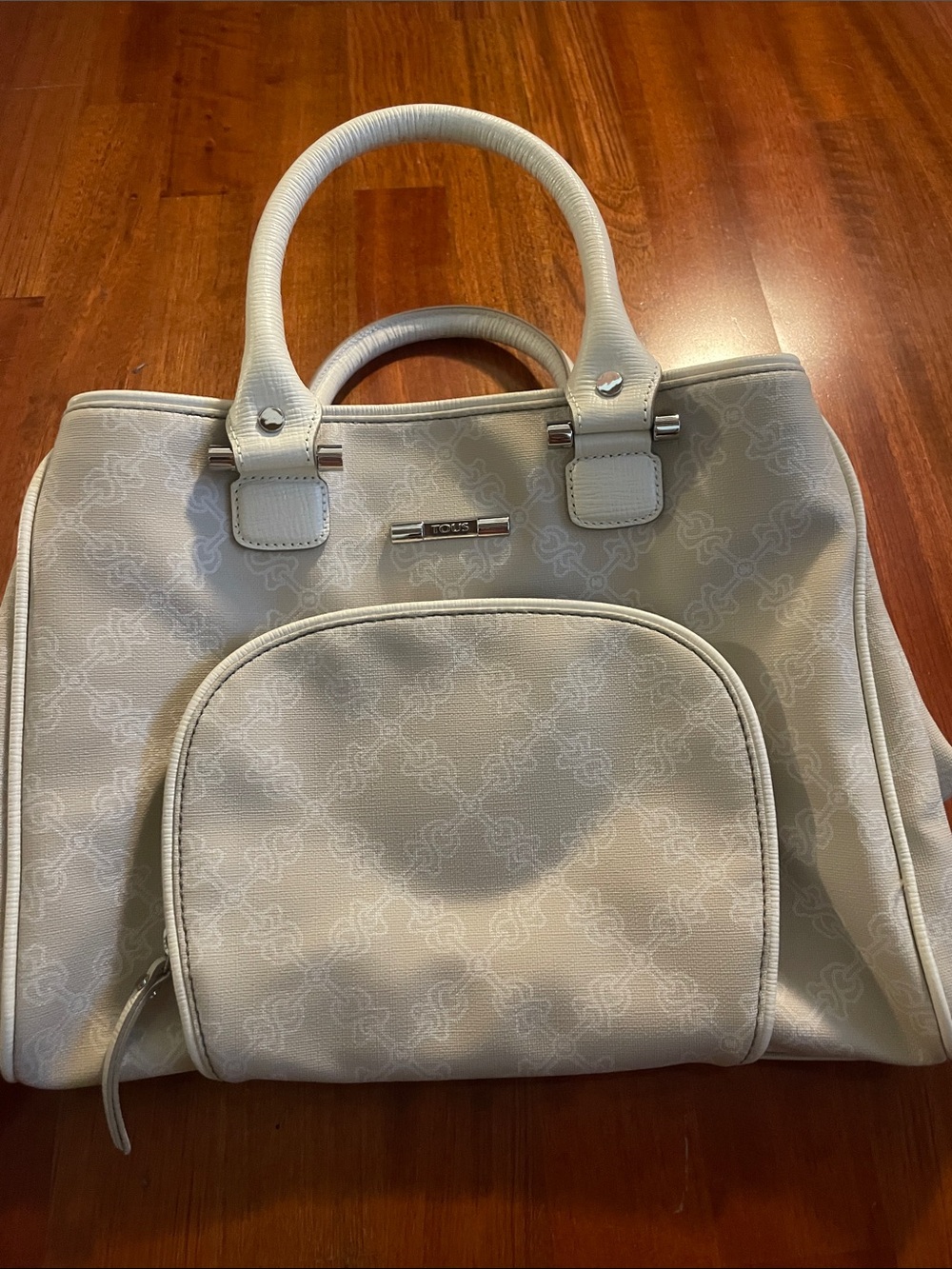 Tous Cream Logo-Print Tote Bag - Cream